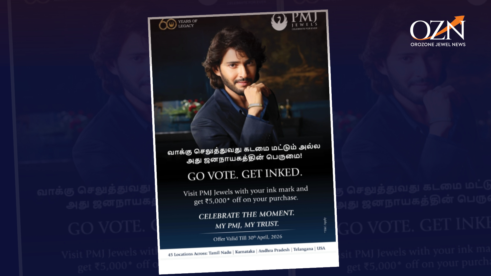 PMJ Jewels Launches ‘Go Vote, Get Inked’ Campaign to Celebrate Democracy in Tamil Nadu
