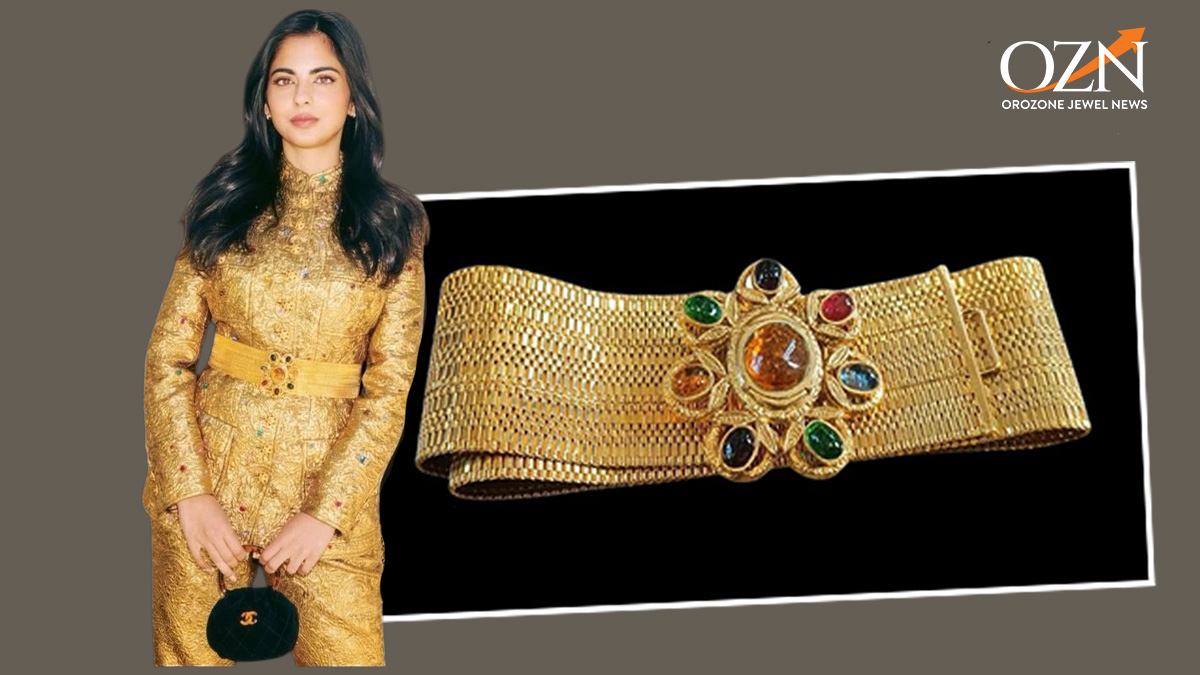 Isha Ambani Turns Chanel’s Gripoix Belt into a Couture Jewel