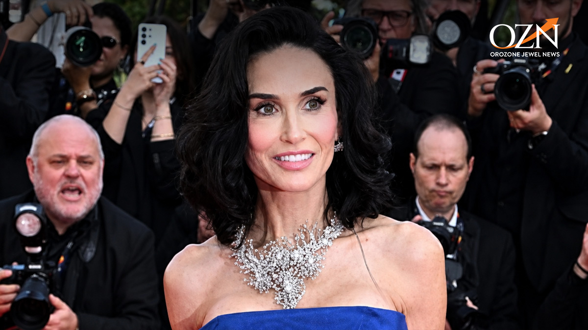 Demi Moore’s Swarovski Galaxy Necklace Marks a Cannes Moment for Lab-Grown Diamonds