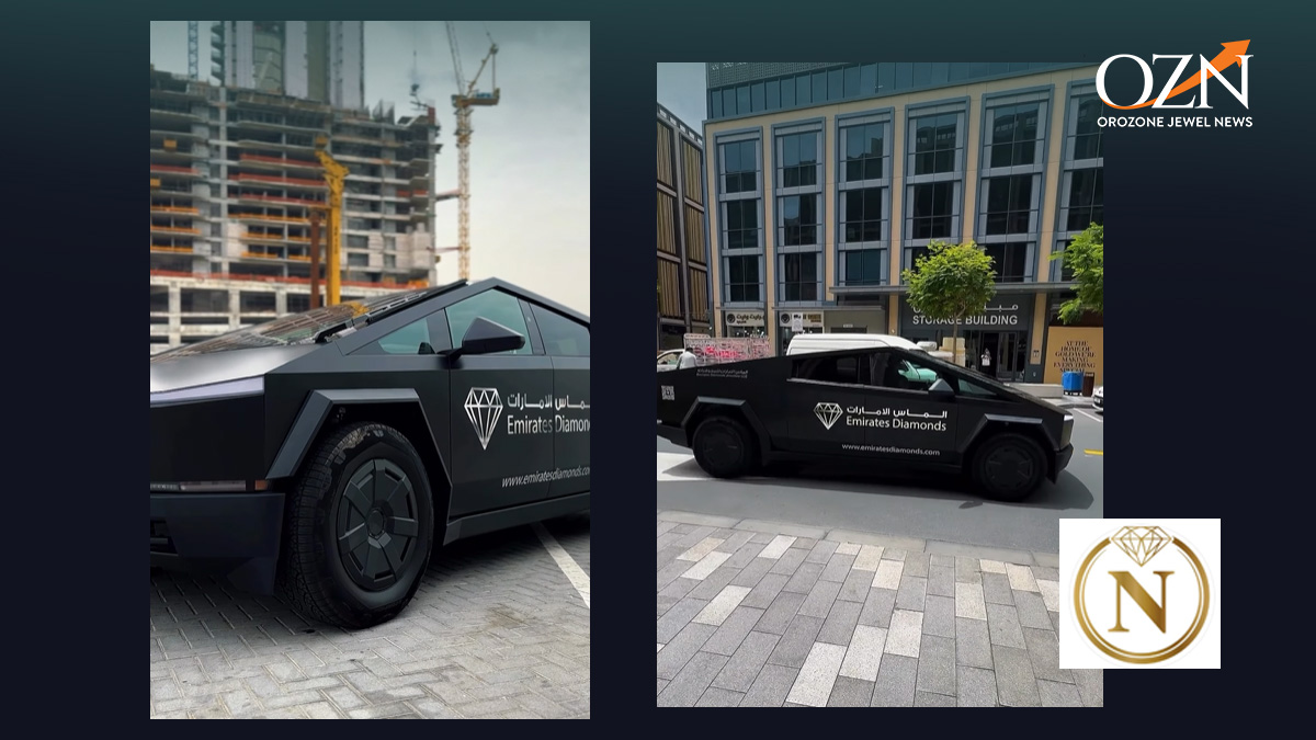 National Jewellery Introduces Tesla Cyberbeast for Customer Pick-Up in Dubai